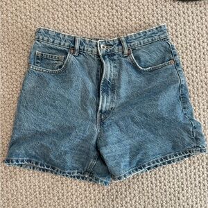 Zara Light Blue Denim Shorts